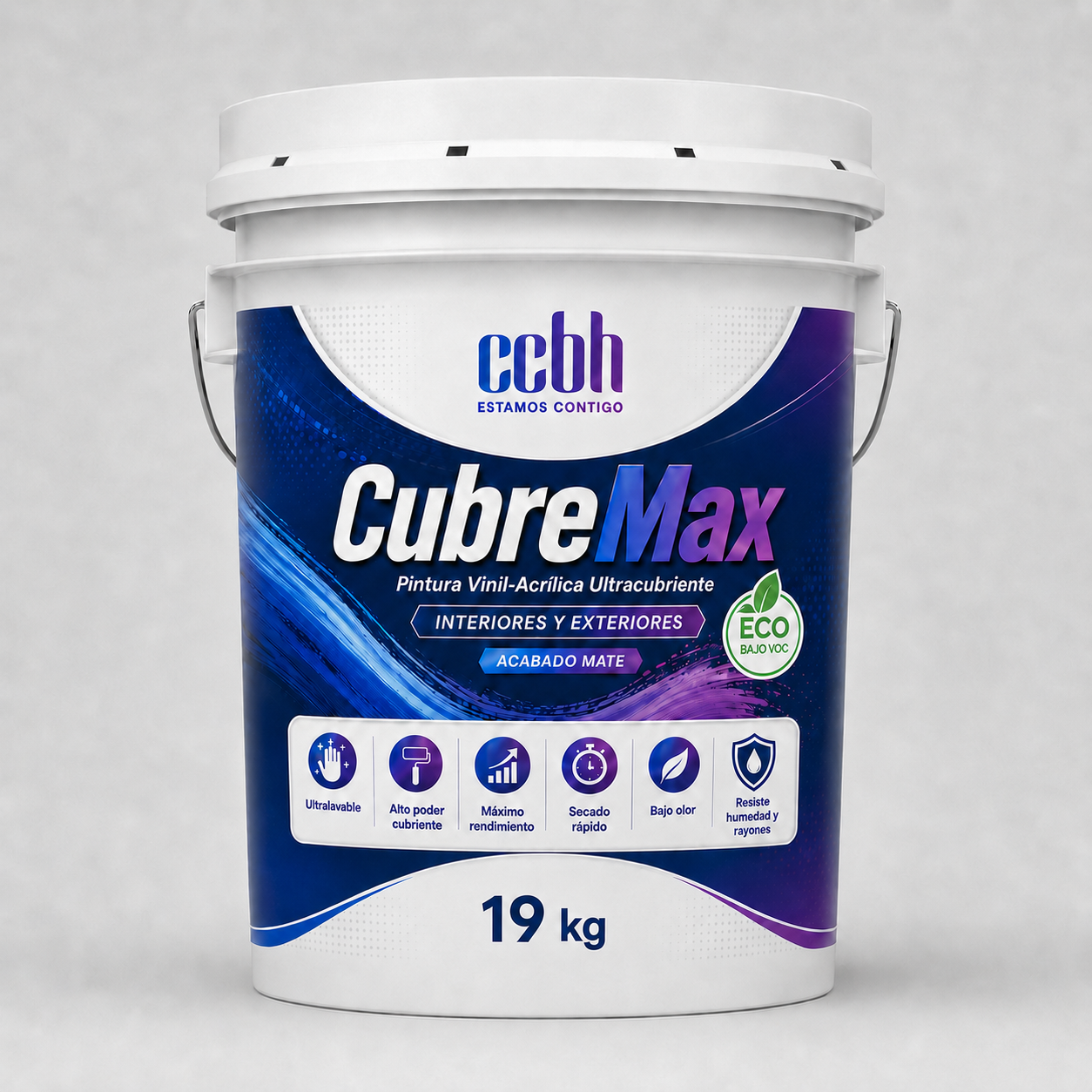 Cubeta CubreMax pintura vinil-acrílica CCBH